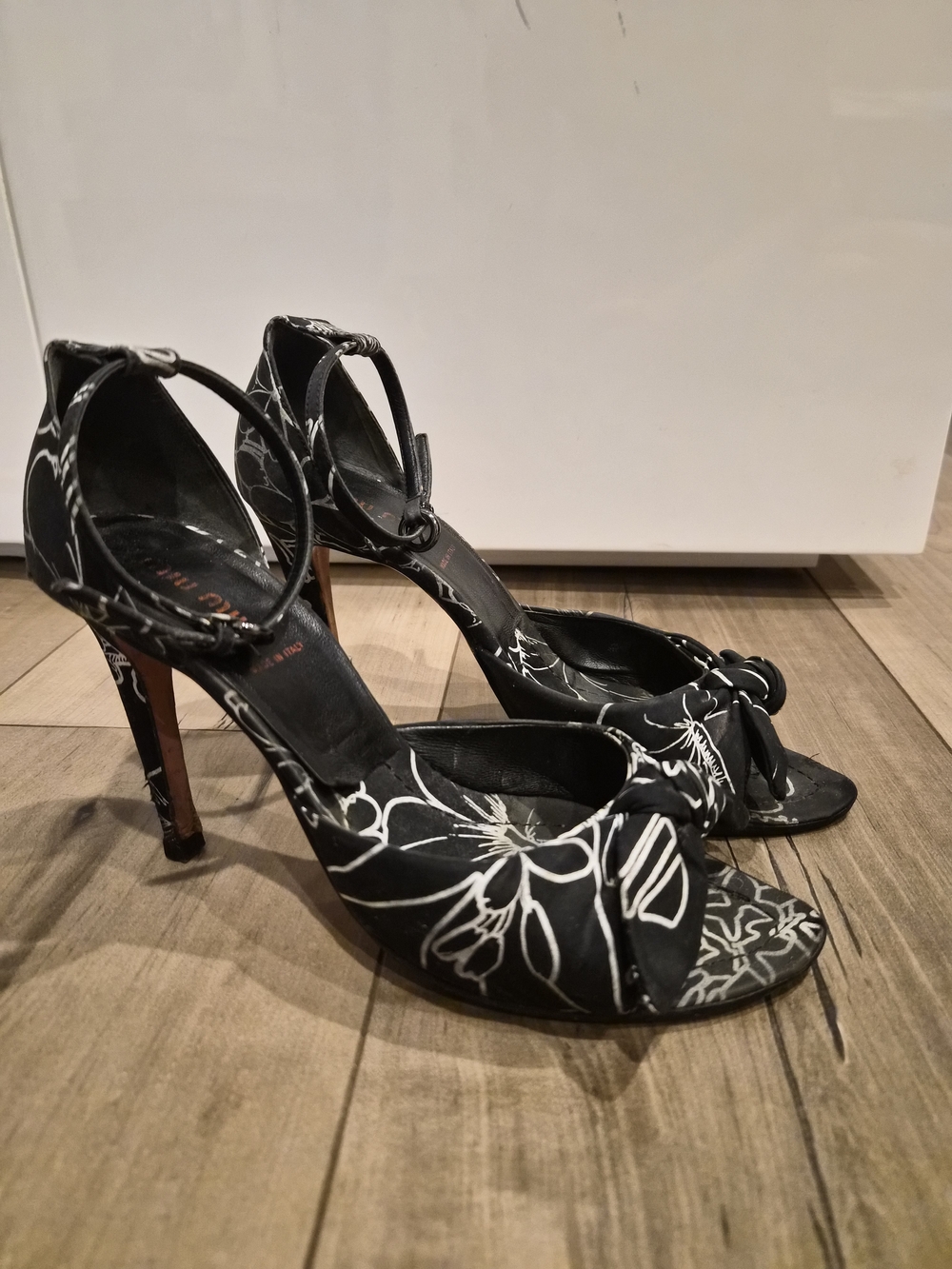 miu miu Floral Strap Sandals